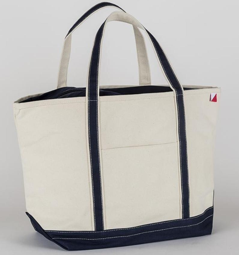 Sturdy Canvas Boat and Tote Bag - Black